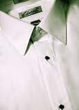 Tuxedo Shirt - Non Pleat Microfiber Ultra Laydown Collar, Diamond White