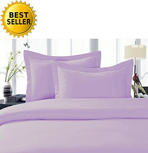 Elegant Comfort 1500 Thread Count Luxury Egyptian Quality Wrinkle and Fade Resistant 4-Piece Sheet Set, Full, Lilac