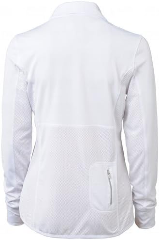 Nivo Sports Ladies 4-Button Long Sleeve Polo White Xl