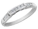 Diamond Wedding Band: 14K White Gold 3/10 Carat (ctw)
