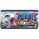 New England Patriots NFL Embossed Metal License Plate Car Auto Front Novelty Tag