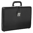 Damiro Slim Executive Leather Attache - Black