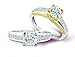 14K Two-Tone Gold Diamond Ring - GH I1 - 0.88 Ct. to 1.25 Ct.