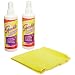 A J Funk & Co 50128 Sparkle Flat Screen/Monitor Cleaner Combo Pack, (2) 8-Ounce Bottles with Microfiber Shammy Cloth (Case of 6)