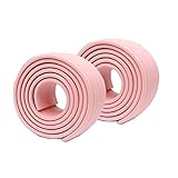 Jolieer 衝撃吸収 ケガ防止 コーナーガード コーナークッション 赤ちゃん舐めても安心 けが防止 2M×2個入 (波型, ピンク)