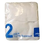 EX-STORES Girls White Cotton Lycra School Tights