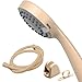 PIH High Pressure RV Handheld Shower Head Unit with Powerful Shower Spray w/Pause Setting, Multi-Functions, Bathroom Accessories w/ 59' Hose, Bracket, Hose Clock and Teflon Tape
