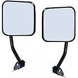 Bestop 51263-01 HighRock 4X4 Black Replacement Mirror Set for CJ5, CJ6, CJ7