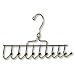CHROME TIE, SCARF, BELT SPACE SAVING METAL COAT HANGER