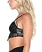 iHeartRaves Black Noir Lace Strappy Bralette Crop Top
