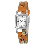 Pedre Womens 6765SX Silver-Tone/ Orange Asian 