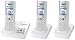Electronics : Panasonic KXTG8223 Colour DECT Trio With Answer Machine - White
