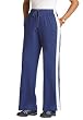 Petite side-stripe sport knit pants