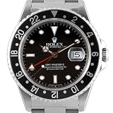 Rolex Men's Stainless Steel SS Black Dial GMT-Master II