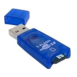 4GB MicroSD Flash Card w/ SD Adapter + Blue USB MicroSD Card Reader