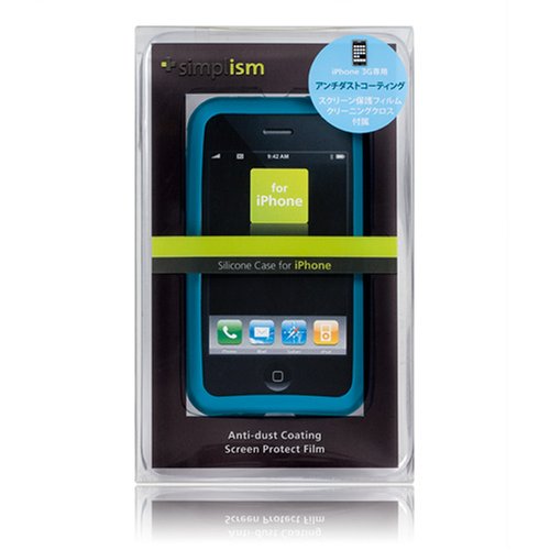 Cover image : Simplism Silicone Case for iPhone Blue [iPhone用シリコンケース ブルー] ストラップホール付き TR-SCIP-BL