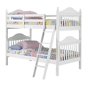 Woodcrest Cosmo Twin over Twin Bunk Bed + 2 Free Mattresses! - WCM308