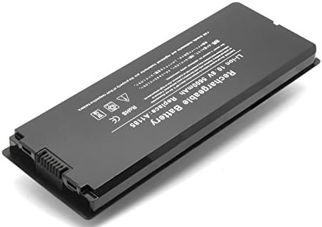 Omcreat™Brand New Laptop Battery for Apple Macbook 13-inch A1185 1185 A1181 MA254 MA255 MA472 MA561 MA566 MA700 MA701 MB061 MB062 Series - 10.8V 5600mAh 60Wh 6-cell - 12 Months Warranty(Black)