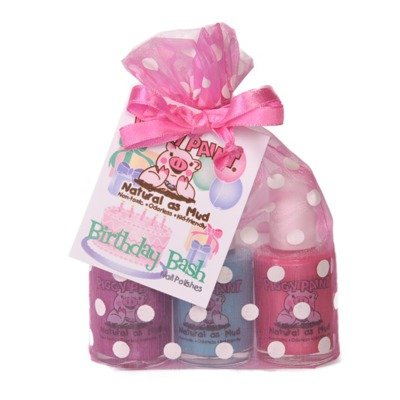 Piggy Paint Birthday Bash Gift Set - 3 Great Polishes: Forever Fancy, Sea-quin and Girls Rule! The Kid-Friendly, Non-Toxic Nailpolish!