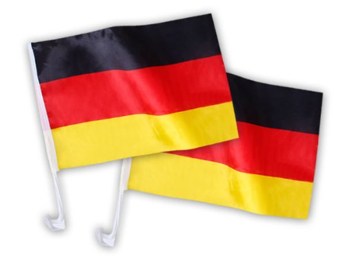 Deutschland Fanartikel Fan-Artikel Fußball EM WM Hut Brille Perücke Fahne, Fanartikel wählen:Autofahne 2 Stk.