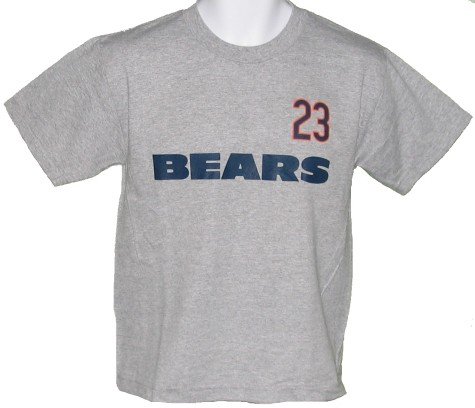 Youth Chicago Bears Grey Devin Hester #23 Name & Number Short Sleeve T-Shirt - M 10-12