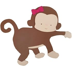 Kids Line Wall Art 3-D, Miss MonkeyKids Line Wall Art 3-D