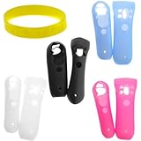 GTMax For Sony PS3 Move Motion and Navigation Controller Black 2 Pieces / Clear 2 Pieces / Pink 2 Pi