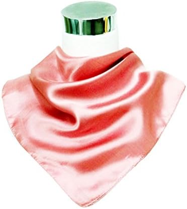 Satin Dusty Rose Silk Bandana 21"x21"