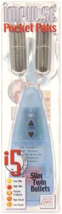 Vibrating Pulsating Multi Function Impulse Pocket Paks w/Twin Silver Bullets