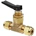Ham-Let H1200 Series  Brass Toggle Valve, Inline, 1/4" Let-Lok Fitting