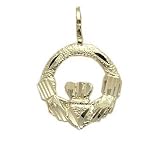 14k Gold Claddaugh Charm