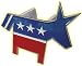 Democrat Donkey Logo Hitch Plug Receiver Cover