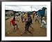 Children Play Soccer in an Impoverished Street in Lagos, Nigeria Framed Art Poster Print, 39x31