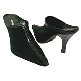 DONALD PLINER MAD BLACK SILK ELASTIC SLIDES SHOES NEW by Donald J Pliner