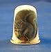 Porcelain China Collectable Thimble -- Grey Squirrel with Gift Box