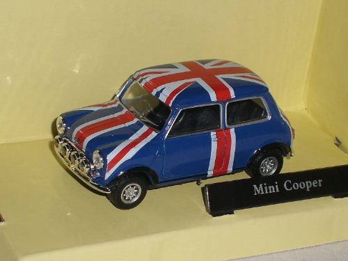 MINI COOPER UR MINI BLAU MIT FLAGGE