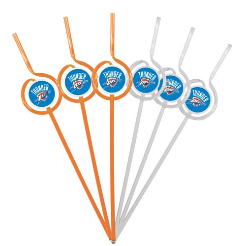 NBA Oklahoma City Thunder Six Pack Team Sip Sport Straws