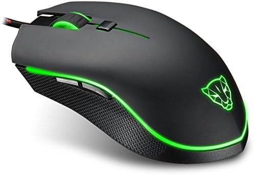 ClikWing Gaming Mouse Motospeed V40 4000 DPI 6 Buttons Breathing LED Optical Wired Gaming Mouse for PC Gamer