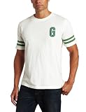 Generra Men's Jersey Varsity Tee, White Combo, X-Large