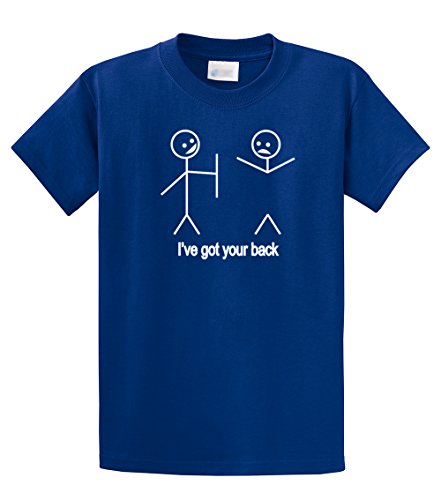 Funny T-Shirt Stick Figures I Got Your Back-royal-large