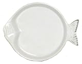 White Fish Ceramic Pottery Mahi Small Ramekin Set of Six 5" x 3 3/4" x 3/4"