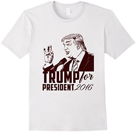 Men's Donald Trump for President 2016 President Vote T-Shirt 3XL White