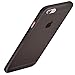 Orzly® - FlexiSlim Case for Apple iPhone 6 & 6S (2014 Version & 2015 Versions of 4.7 Inch Model) - Super Slim (0.35mm) Protective Phone Cover in Semi Transparent Black