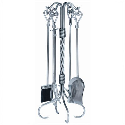 5 Piece Fireset w/Heart Handles