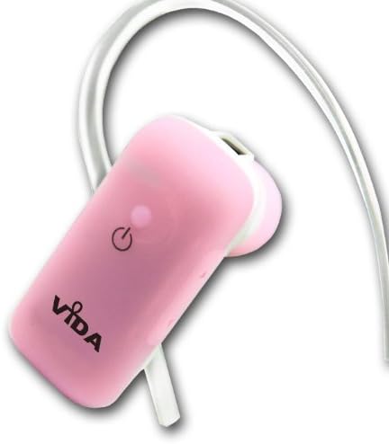 Vida IT (Pink) Bluetooth Headset For Huawei - G6600 Passport - U9150 - U121 - T552 Cell phone - Noise Cancellation - Connect 2 Phones - Volume Control