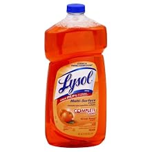 Lysol 78625 All Purpose Cleaners Orange Breeze Pourable 40-Ounce. (Case of 9)