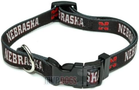 Nebraska Cornhuskers NCAA Dog Collar XS: 8-10" length, 5/8" width