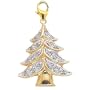 14K Yellow Gold Diamond X-Mas Tree Charm