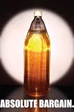 Absolute Bargin (40oz Malt Liquor) Black Wood-Mounted Art Poster Print - 24" X 36"