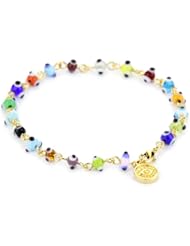 Blee Inara Gold Multi Color Inara Mini Eyes Bracelet